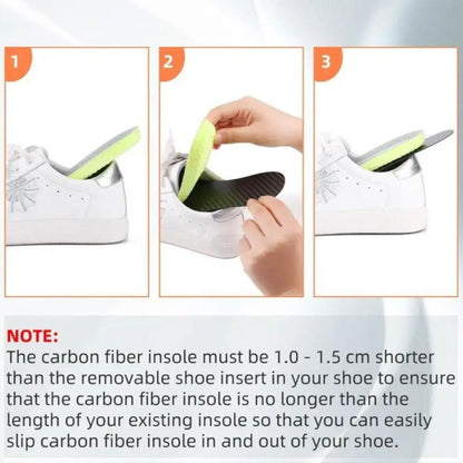 1 Pair Rigid Plate Carbon Fiber Insole Carbon Fiber Material Morton Extension Orthotic Shoe Insoles Ultra-Thin Support Insert